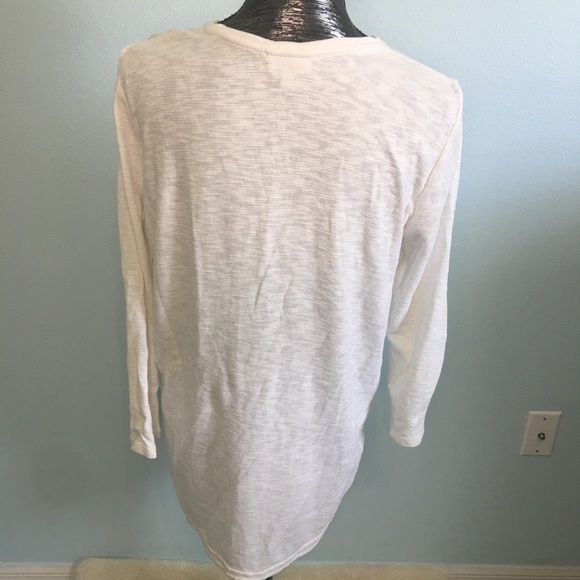 J Jill Thermal long sleeve snap sides shirt size M - Picture 4 of 6